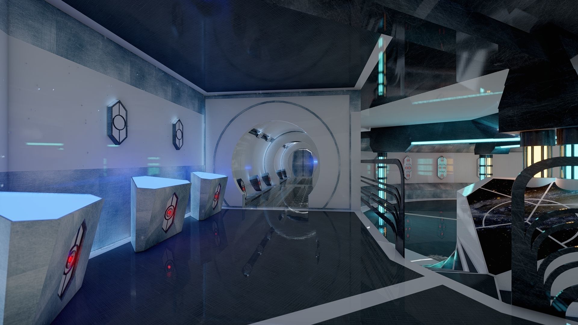 Sci-Fi Interior 3D model_8