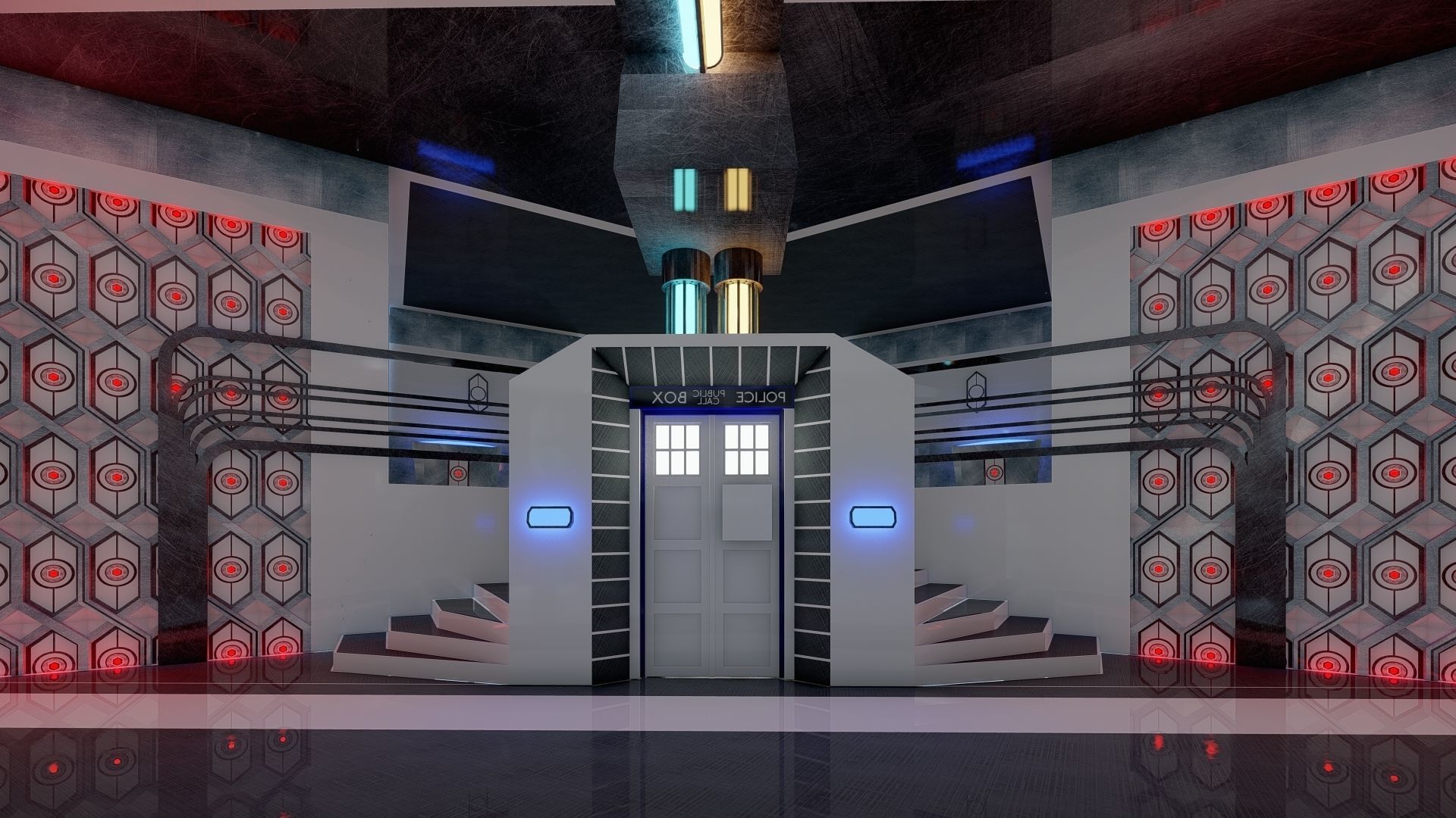 Sci-Fi Interior 3D model_4