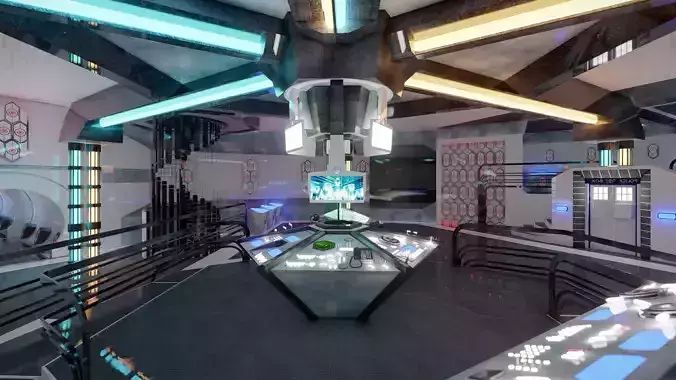 Sci-Fi Interior 3D model