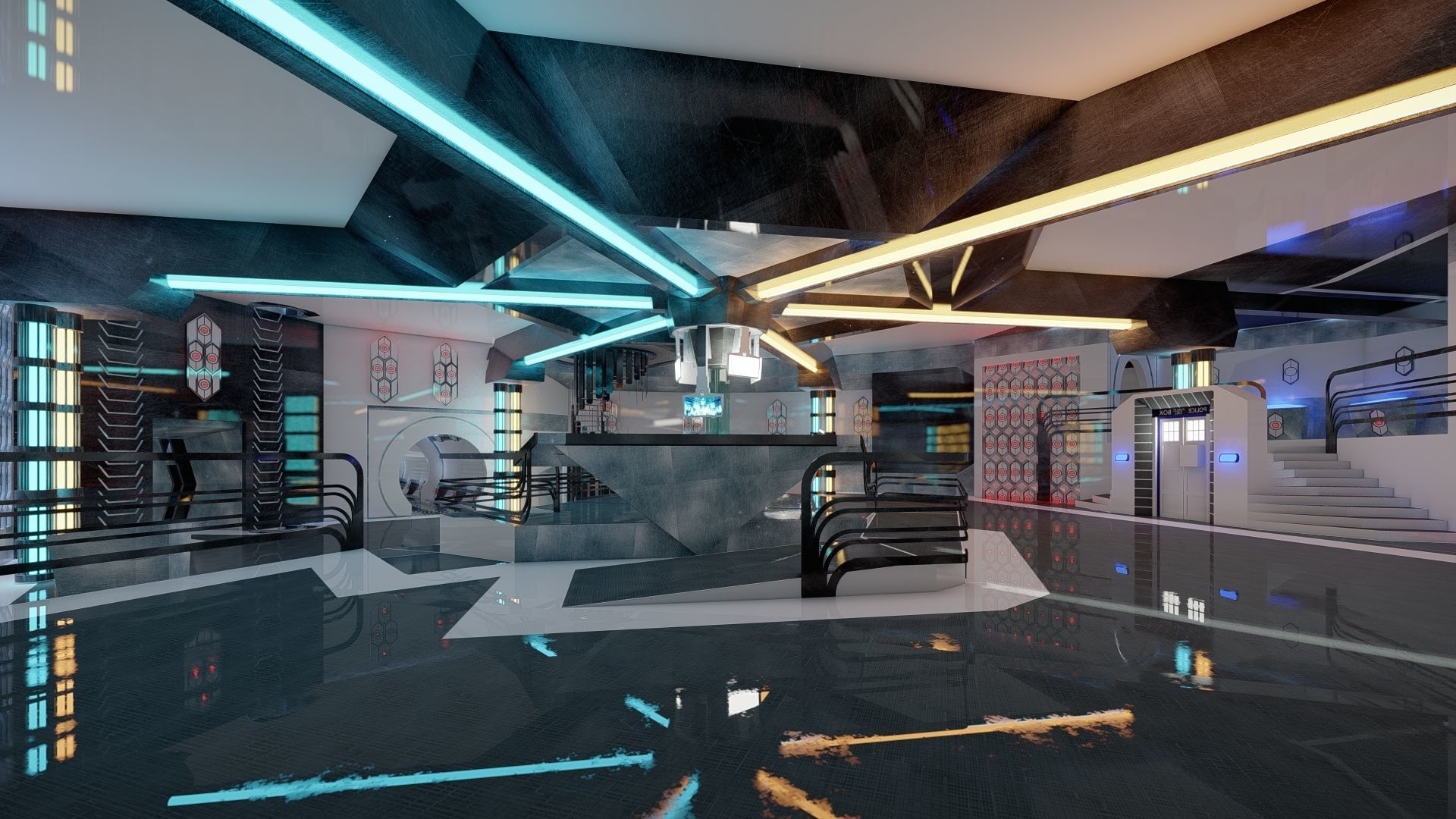 Sci-Fi Interior 3D model_13
