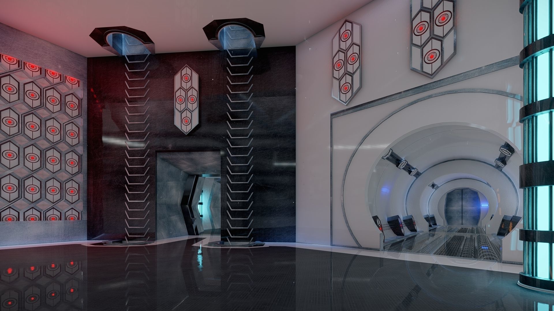 Sci-Fi Interior 3D model_11
