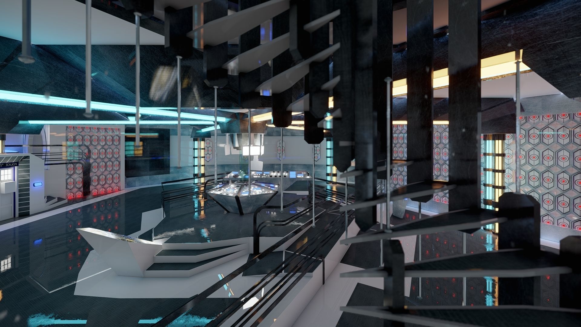 Sci-Fi Interior 3D model_2