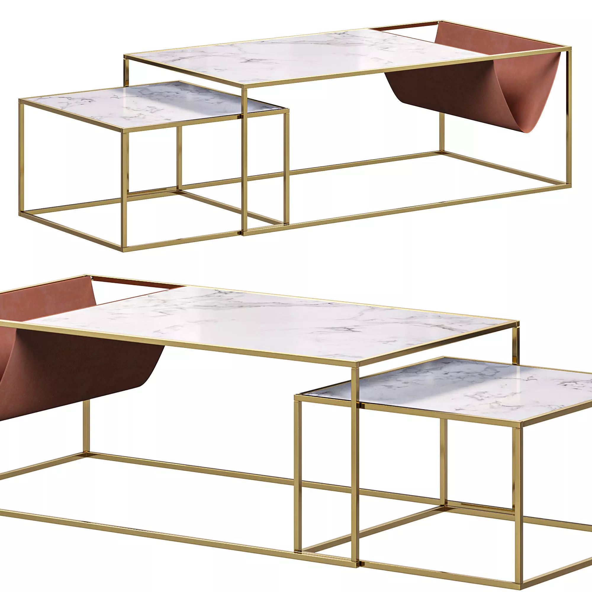 Designer coffee table LaLume AP00108 By Lalume 3D model_0