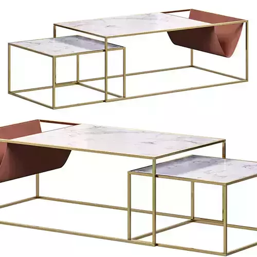 Designer coffee table LaLume AP00108 By Lalume 3D model