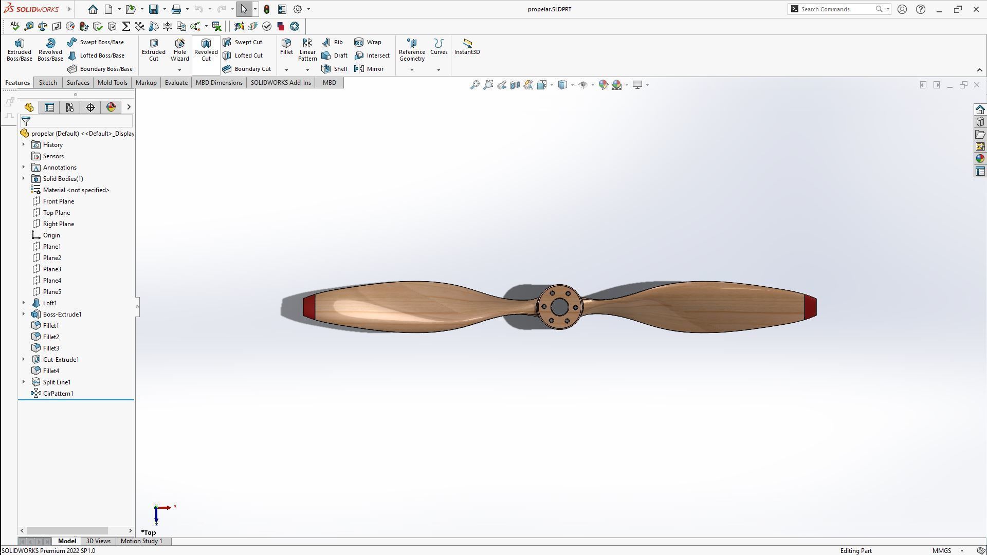 High-Performance 3D Propeller Design Detailed SolidWorks Model 3D print model_9
