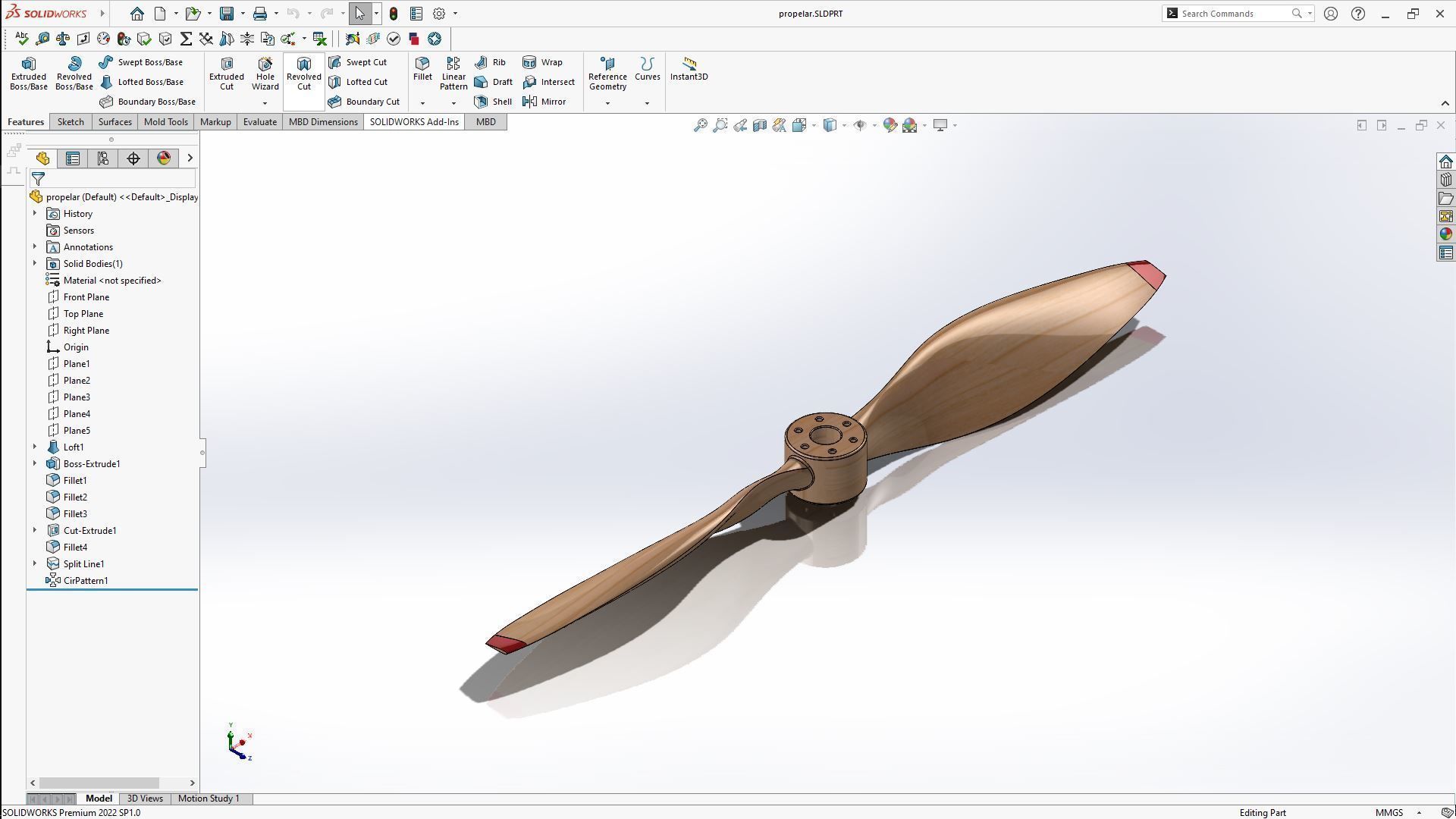 High-Performance 3D Propeller Design Detailed SolidWorks Model 3D print model_7