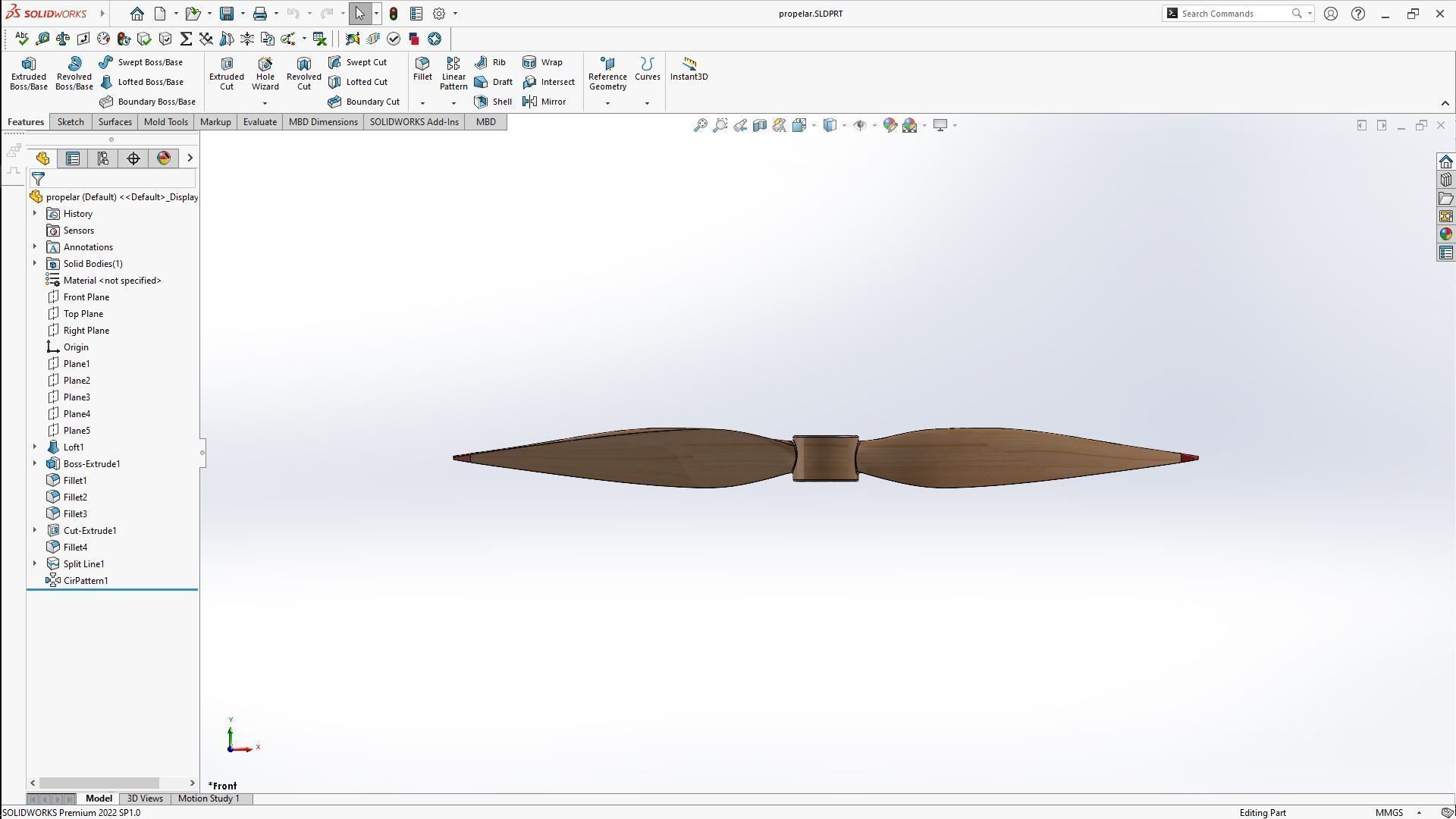 High-Performance 3D Propeller Design Detailed SolidWorks Model 3D print model_8
