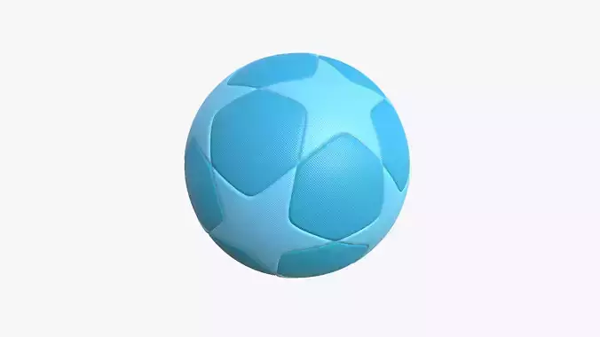 Soccer Ball 01 - Blank Mock Up Basic Template 3D model