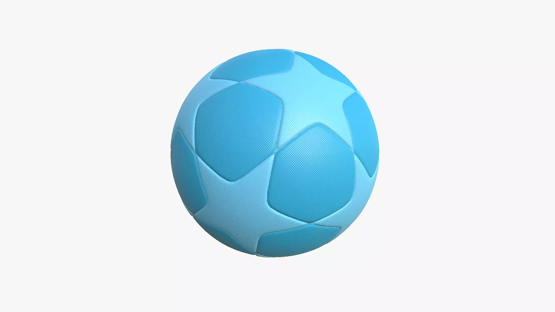 Soccer Ball 01 - Blank Mock Up Basic Template 3D model_0