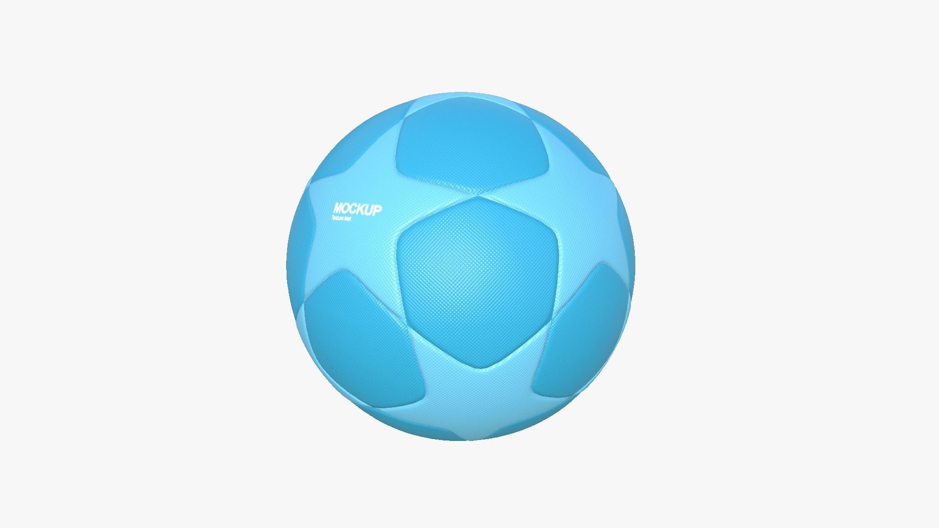 Soccer Ball 01 - Blank Mock Up Basic Template 3D model_2