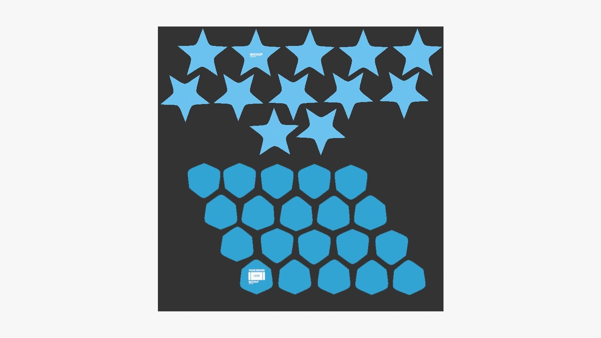 Soccer Ball 01 - Blank Mock Up Basic Template 3D model_11