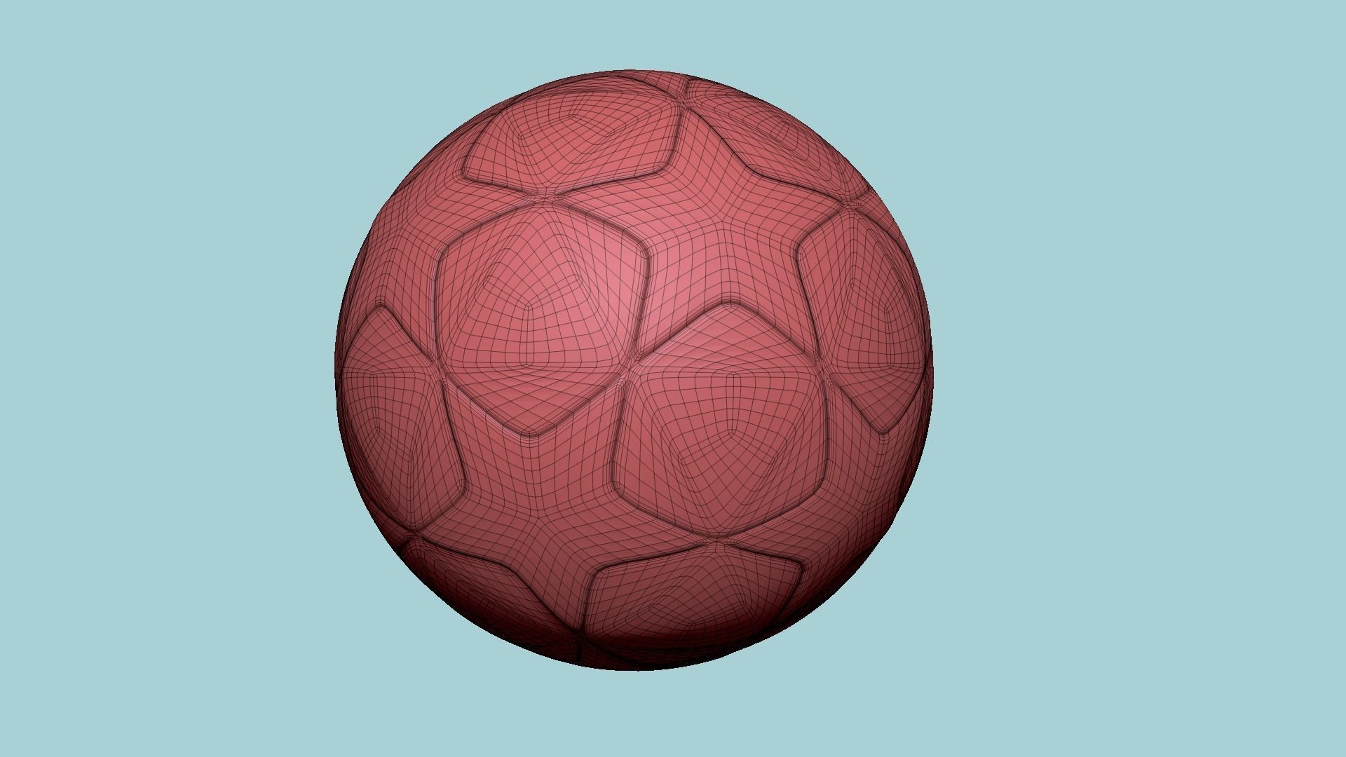Soccer Ball 01 - Blank Mock Up Basic Template 3D model_15