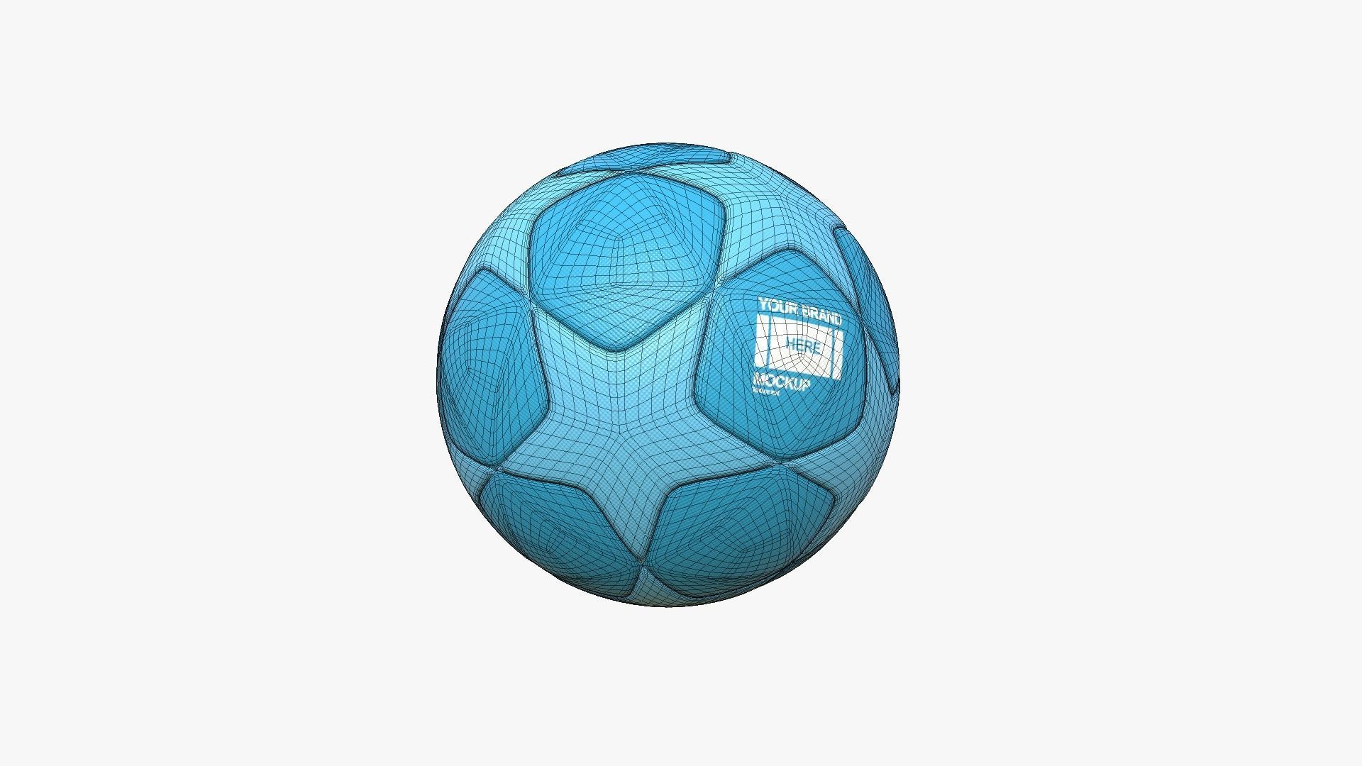 Soccer Ball 01 - Blank Mock Up Basic Template 3D model_7