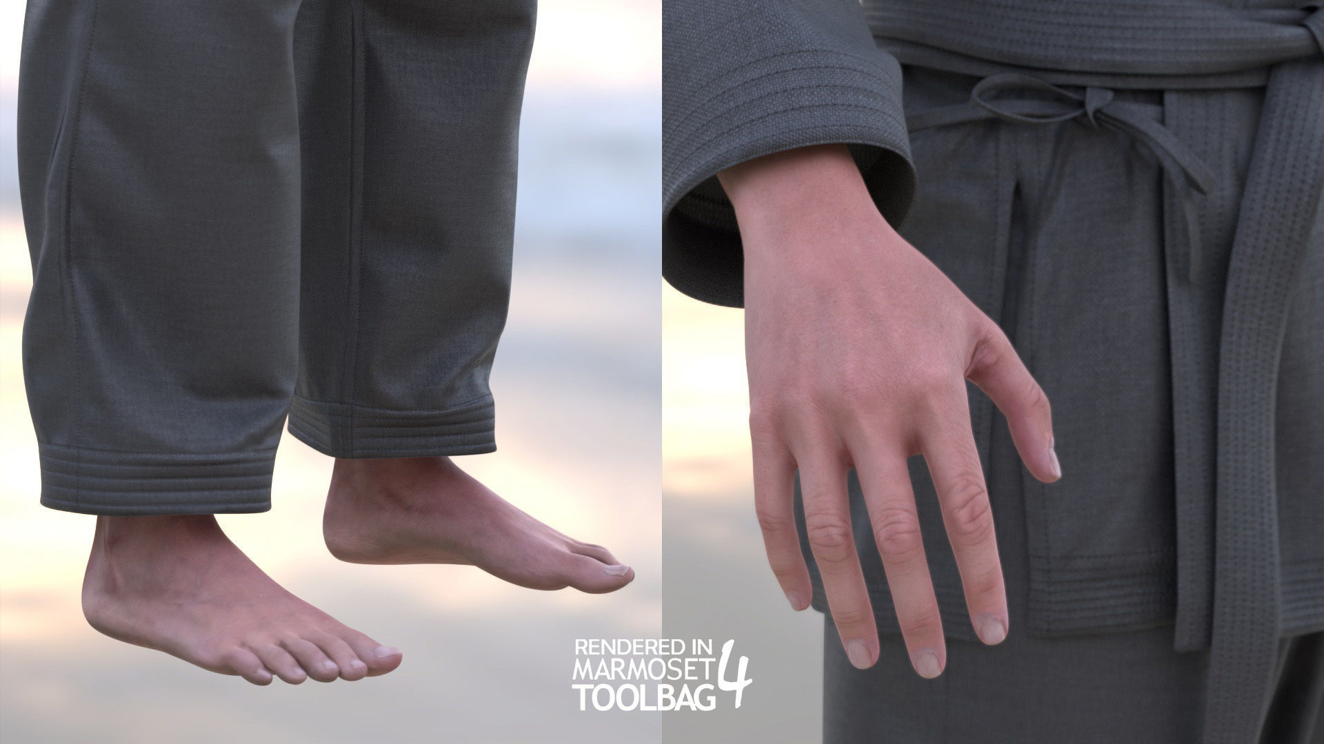 Woman - Martial Uniform 1 - Modular - Rigged Low-poly 3D model_14