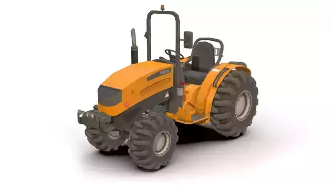 Tractor Low-poly 3D model Tractor Low-poly 3D model