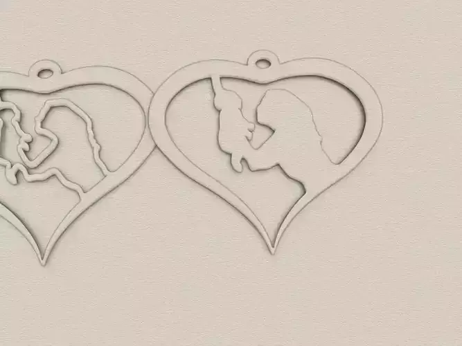 Heart mother and child 