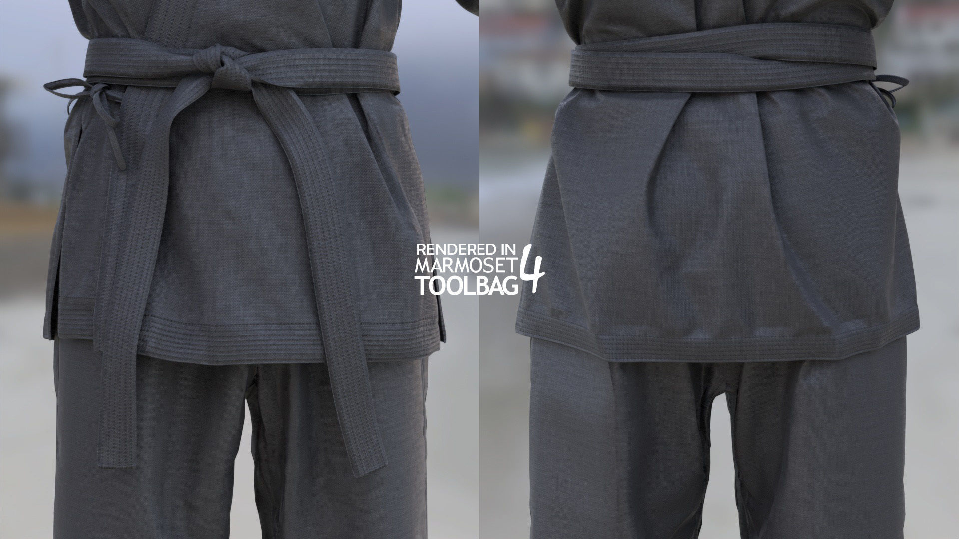 Womens and Mens Martial Uniforms - Modular - Rigged 3D Model Collection_17