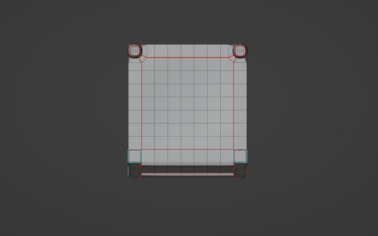 Antique Dining Chair Low-poly 3D model_18