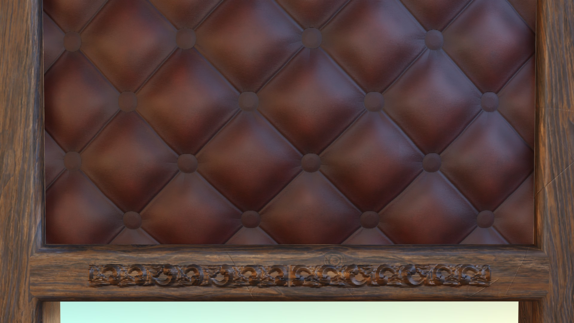 Antique Dining Chair Low-poly 3D model_14