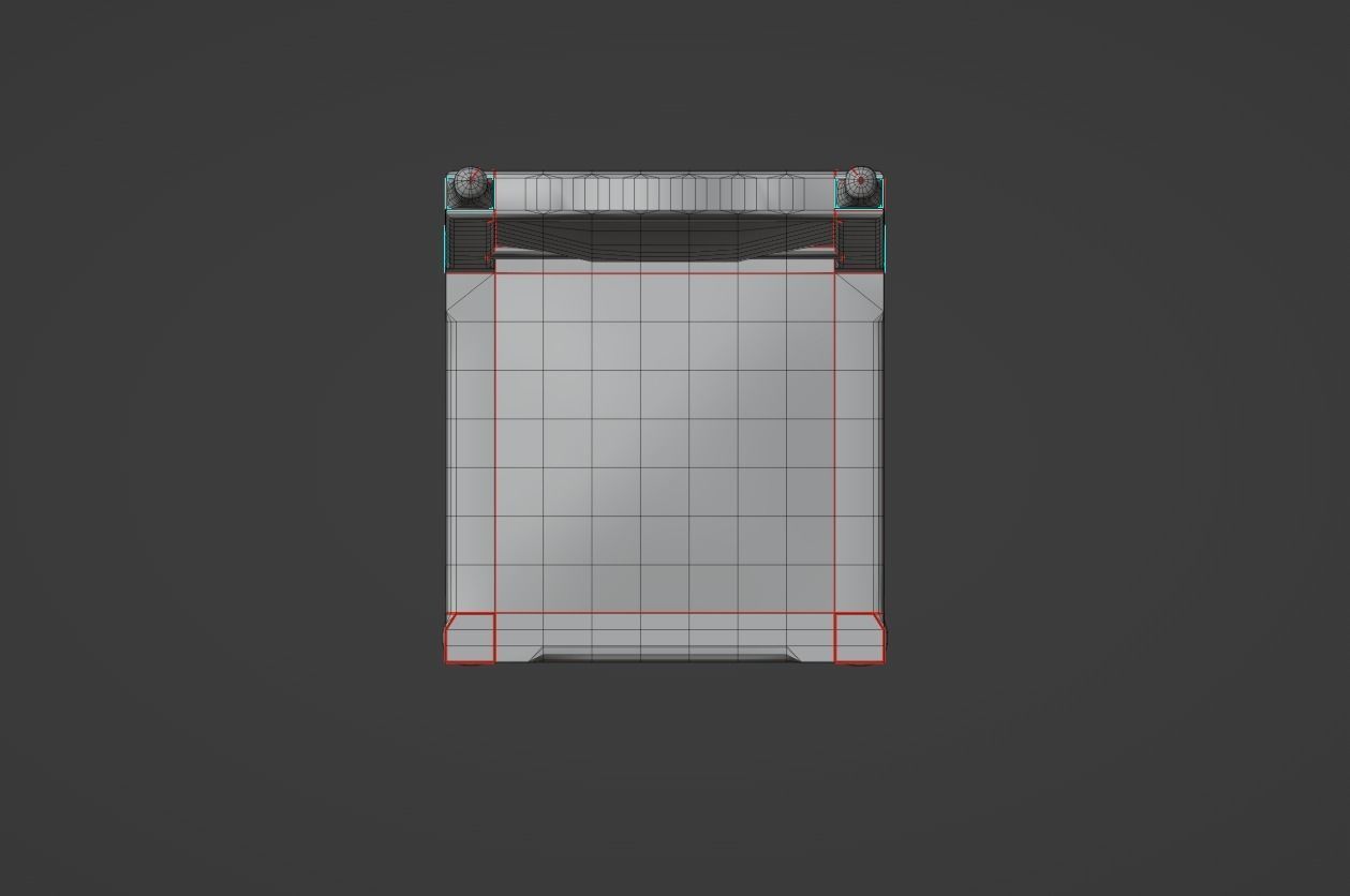 Antique Dining Chair Low-poly 3D model_21