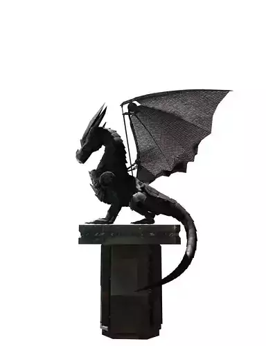 Iron Dragon  statue