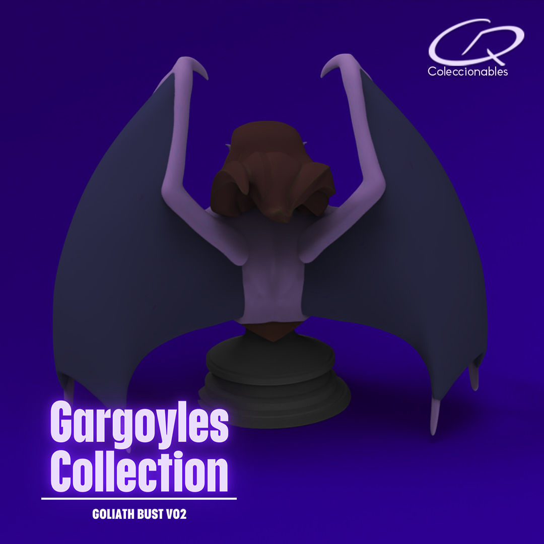 Goliath bust with wings - Bust 02 3D print model_1