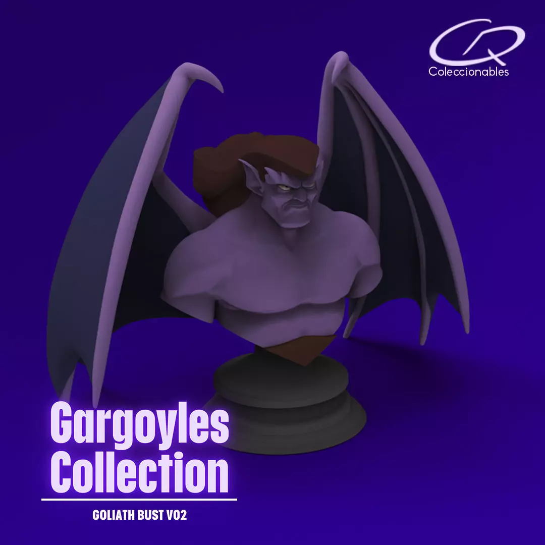 Goliath bust with wings - Bust 02 3D print model_0