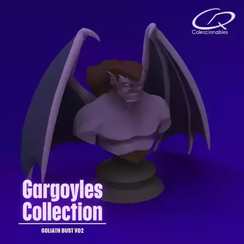 Goliath bust with wings - Bust 02 3D print model