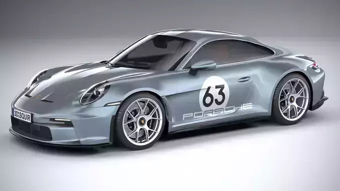 Porsche 911 S-T 2024 3D model