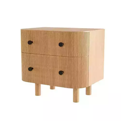 west elm ellington nightstand 3D model