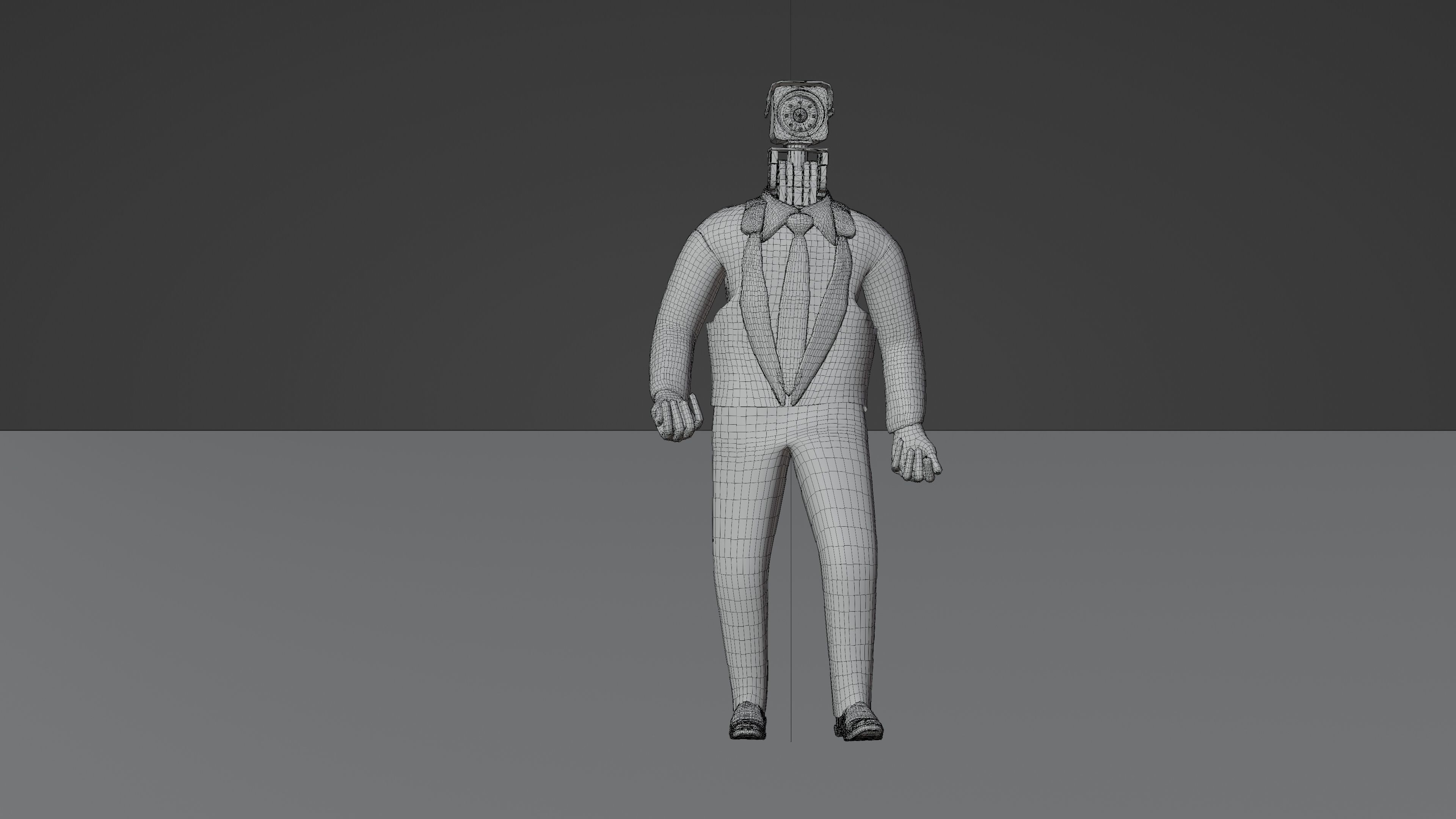 Camera man skibidi toilet Low-poly 3D model_14