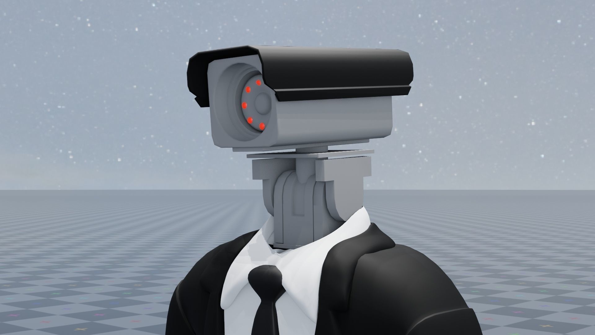 Camera man skibidi toilet Low-poly 3D model_3