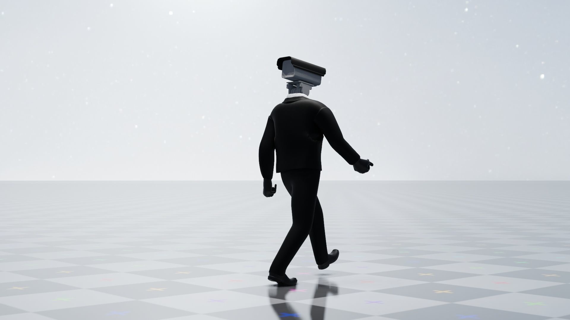 Camera man skibidi toilet Low-poly 3D model_7