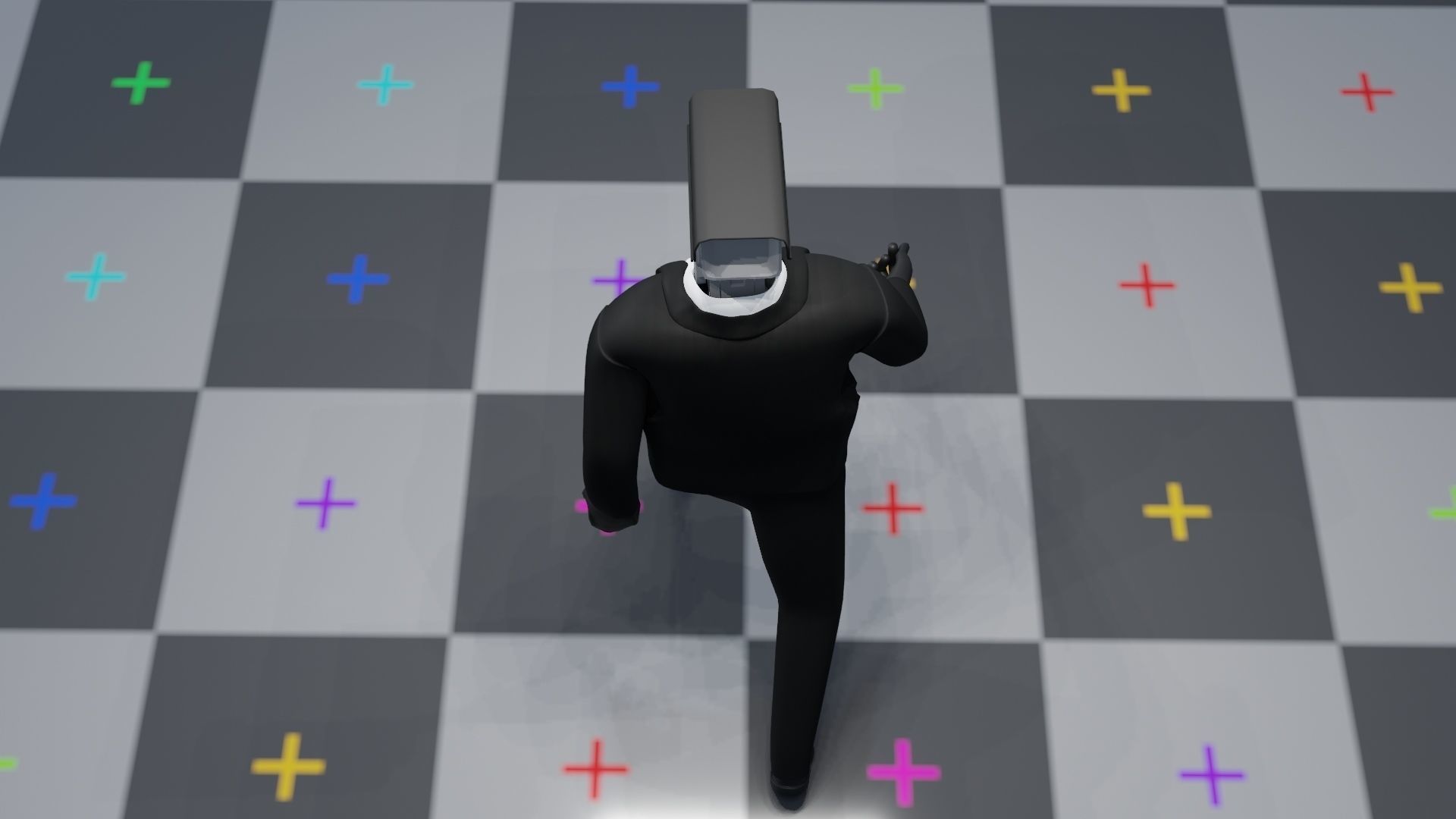 Camera man skibidi toilet Low-poly 3D model_8