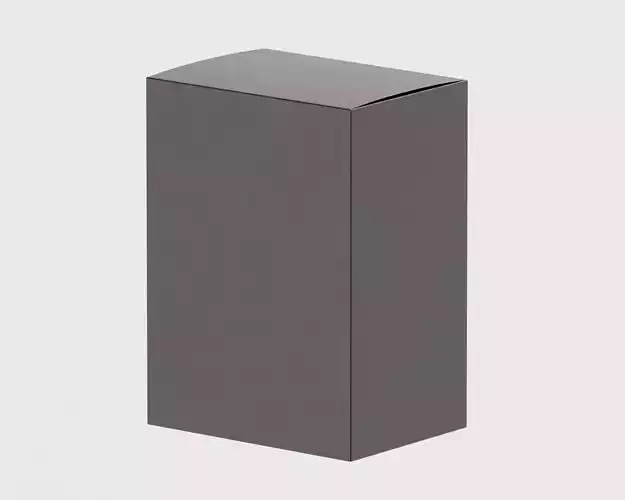 Paper box 3d model Low-poly 3D model