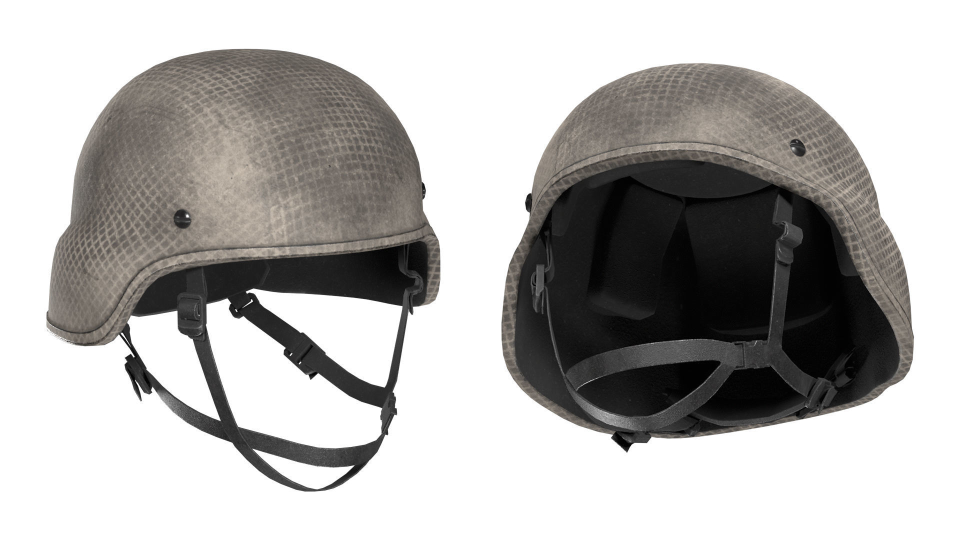 MICH HELMET LOW CUT Low-poly 3D model_7