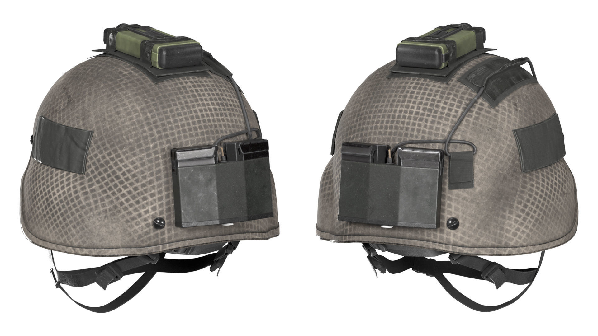 MICH HELMET LOW CUT Low-poly 3D model_3
