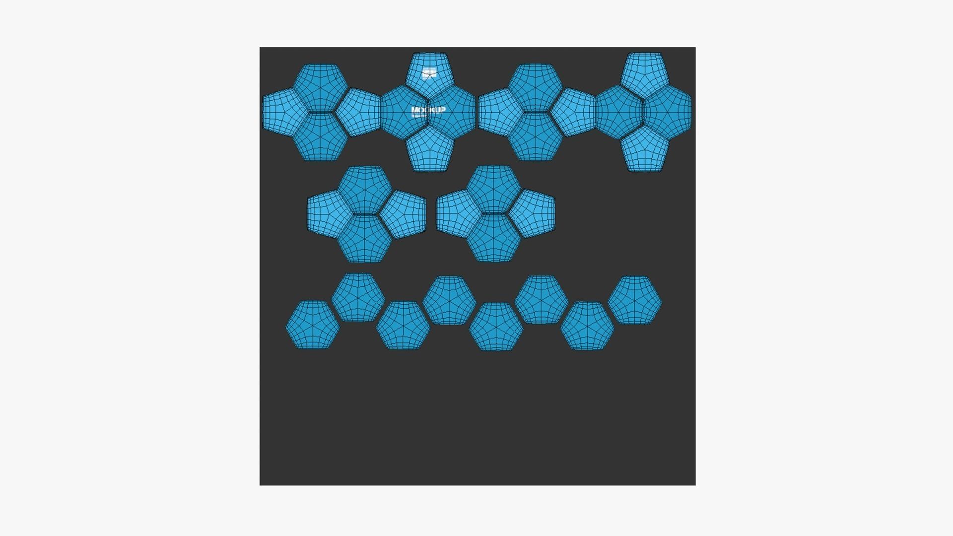 Soccer Ball 02 - Blank Mock Up Basic Template 3D model_10