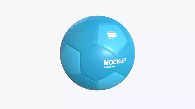 Soccer Ball 02 - Blank Mock Up Basic Template 3D model