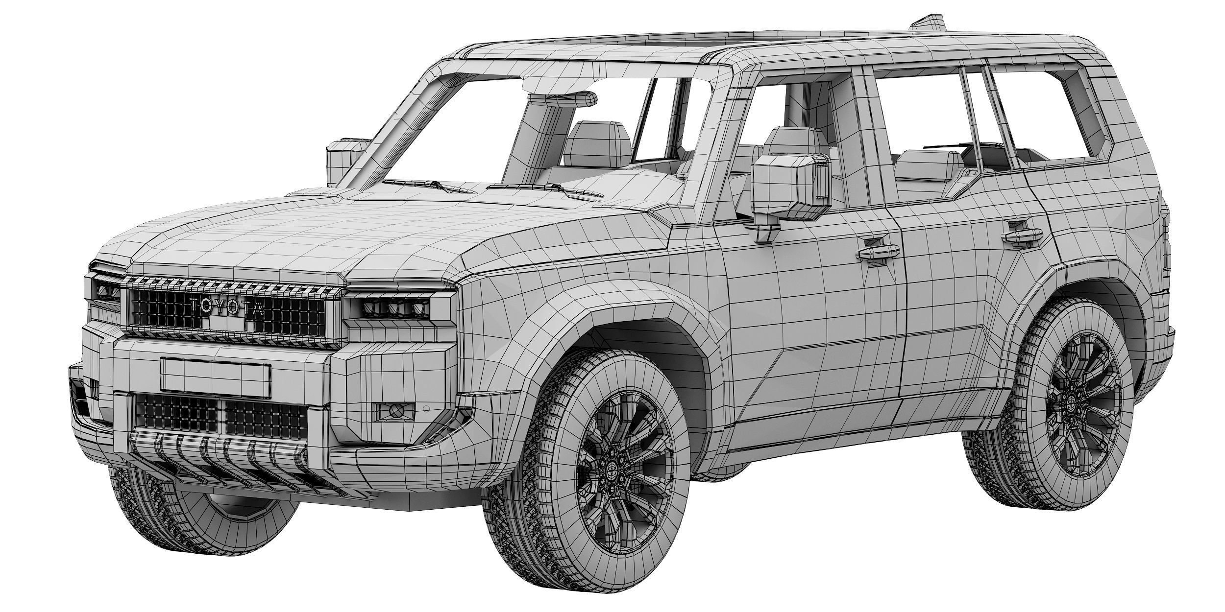 Toyota Land Cruiser 250 Prado 2024 3D model_13