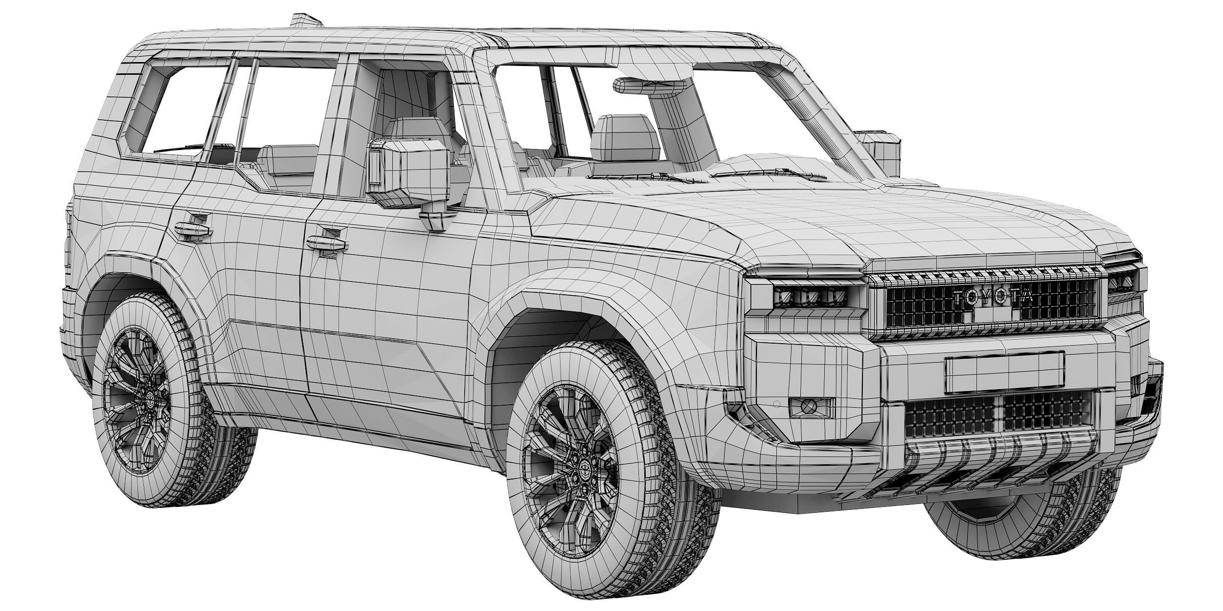 Toyota Land Cruiser 250 Prado 2024 3D model_14