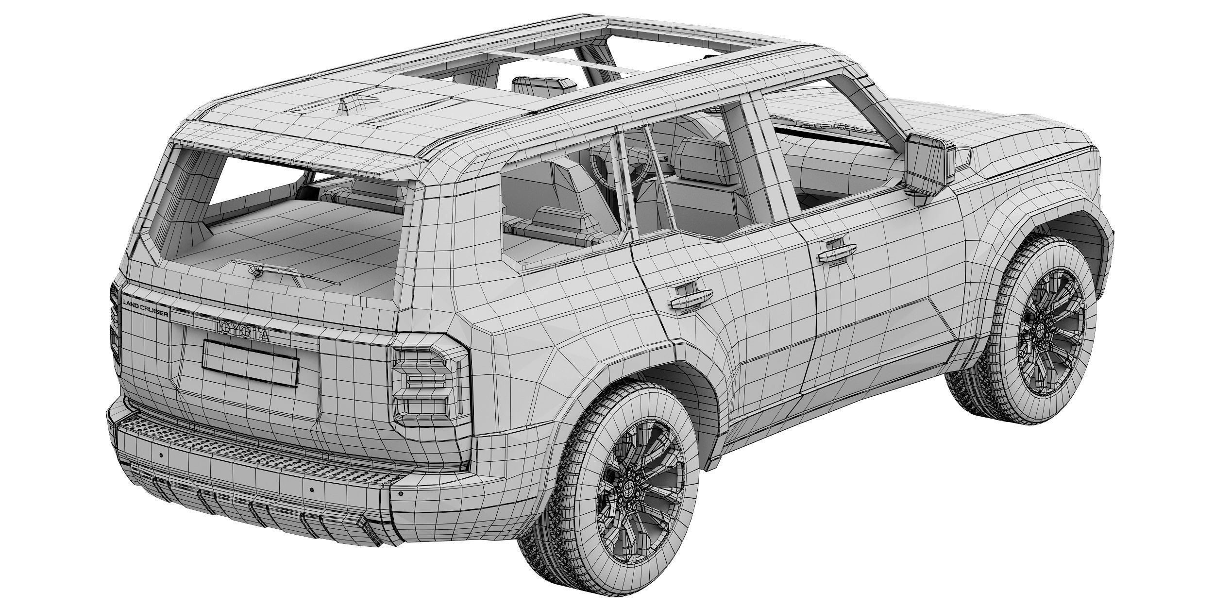 Toyota Land Cruiser 250 Prado 2024 3D model_17