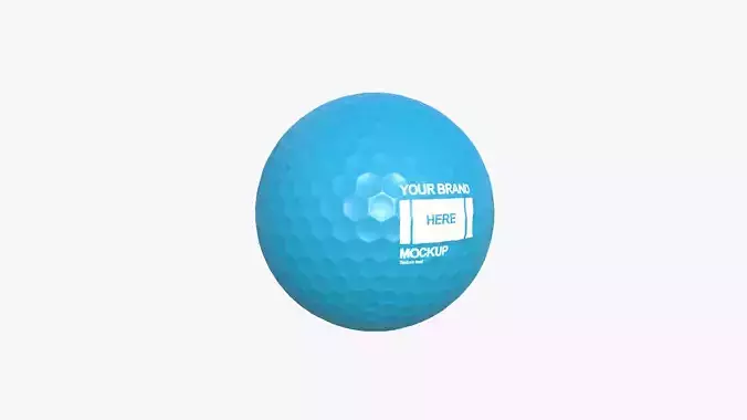 Golf Ball - Blank Mock Up Basic Template 3D model