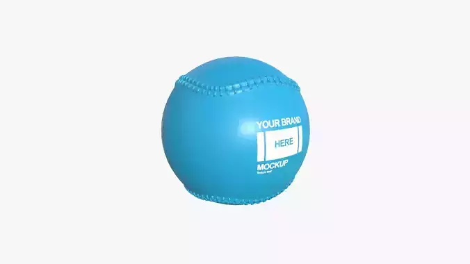 Baseball Ball 01 - Blank Mock Up Basic Template 3D model