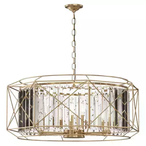 Designer chandelier made of VELM glass by lalume