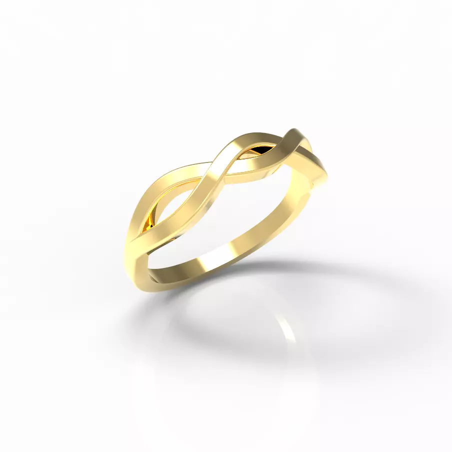 Ring in 18k Gold Free 3D print model