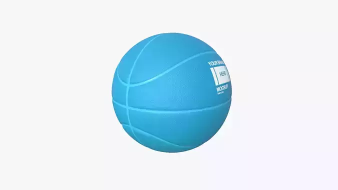 Basket Ball - Blank Mock Up Basic Template 3D model