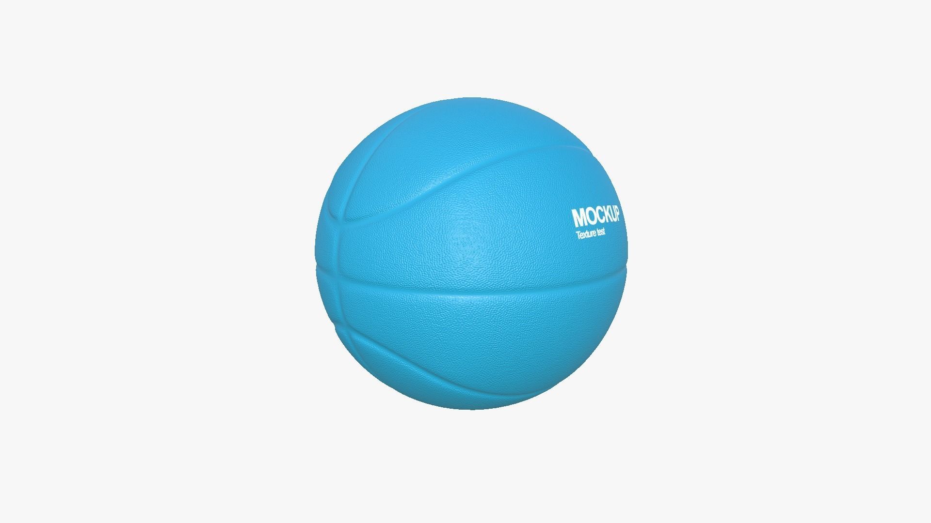 Basket Ball - Blank Mock Up Basic Template 3D model_8
