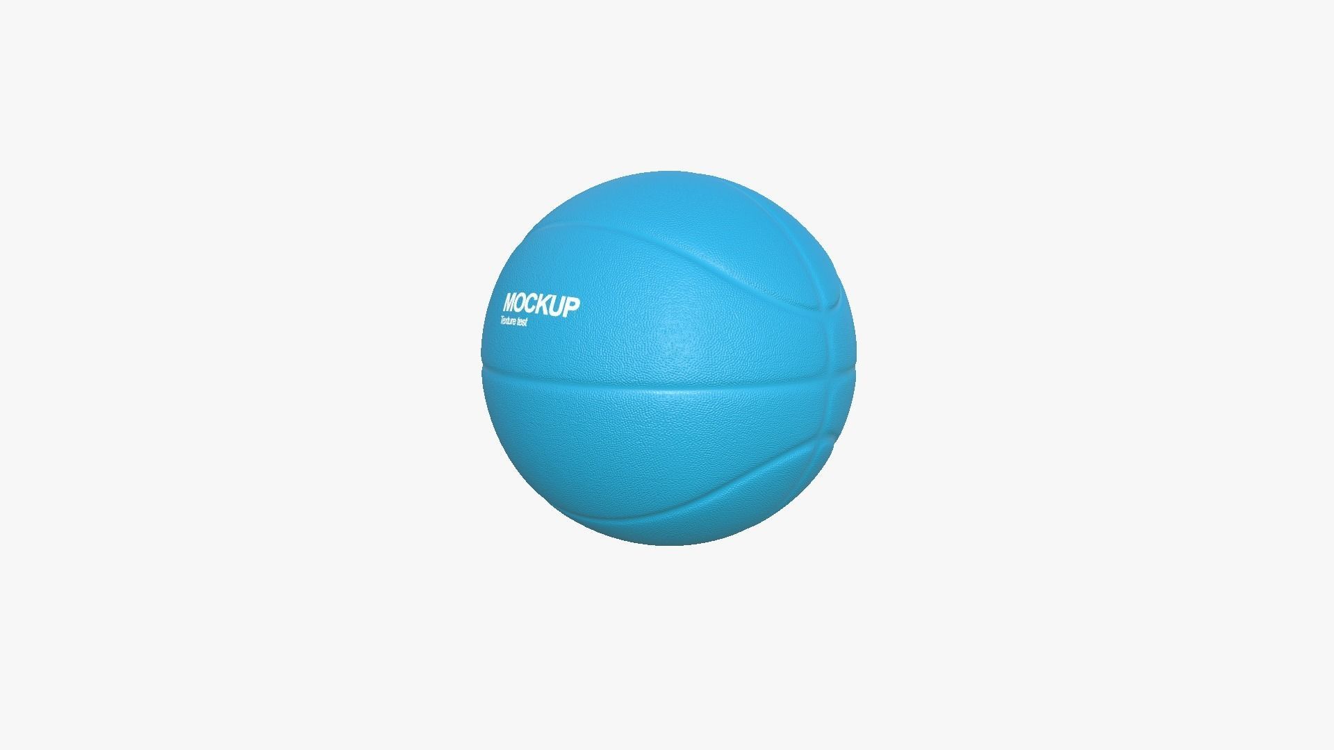 Basket Ball - Blank Mock Up Basic Template 3D model_7