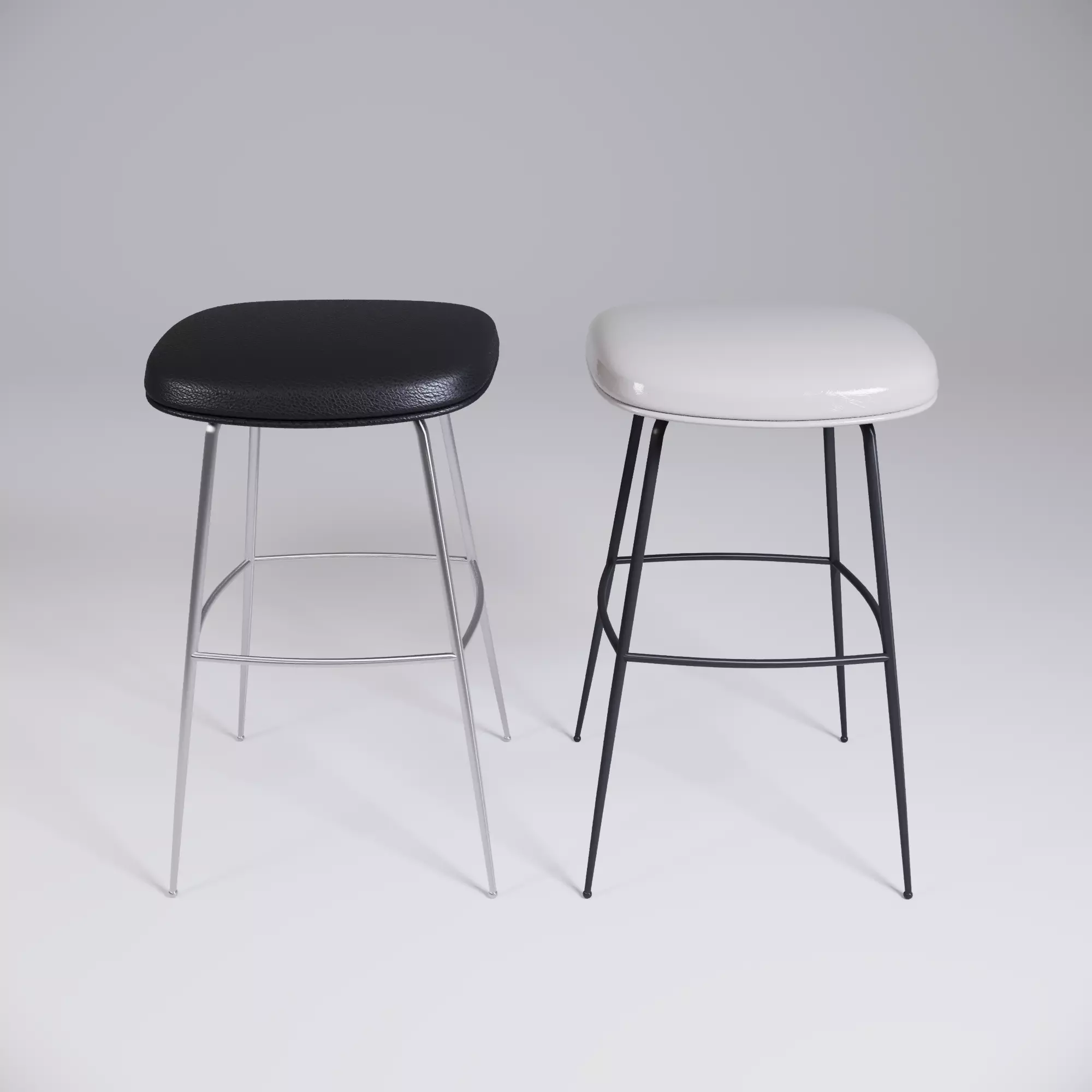 Bar stool 3D model_0